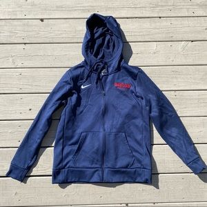 Navy Zip-up Nike Hoodie.